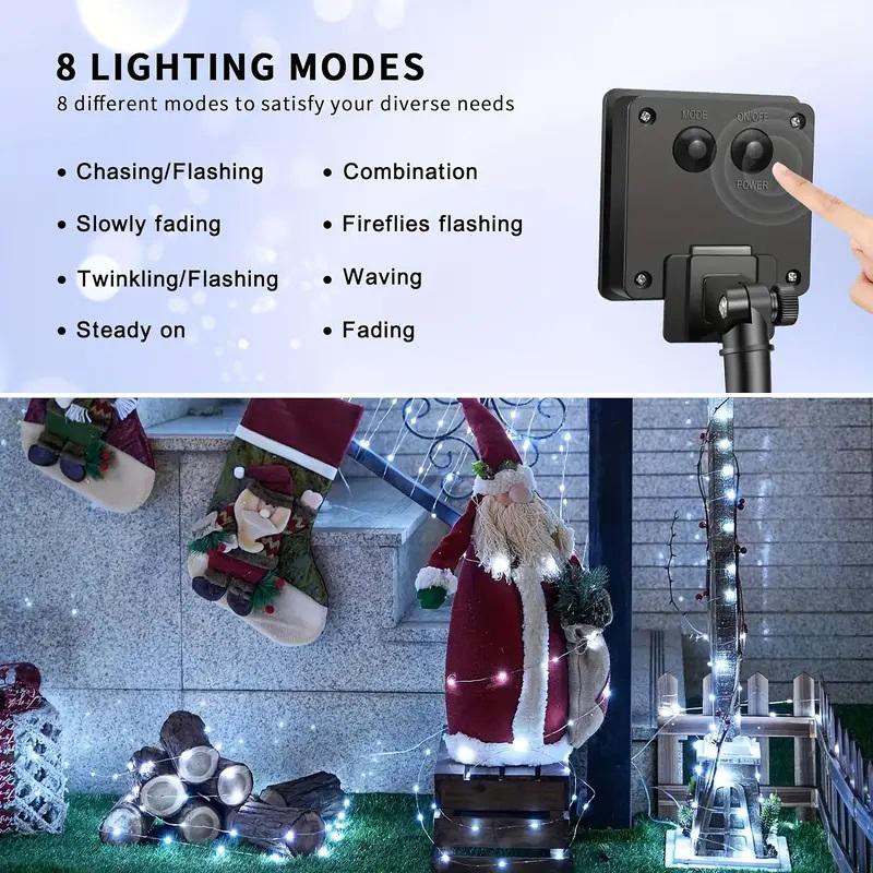 Outdoor LED Solar String Lights Wedding Xmas Decor Garden Solar Fairy Lights Waterproof for Patio Street Trees Balcony Yard