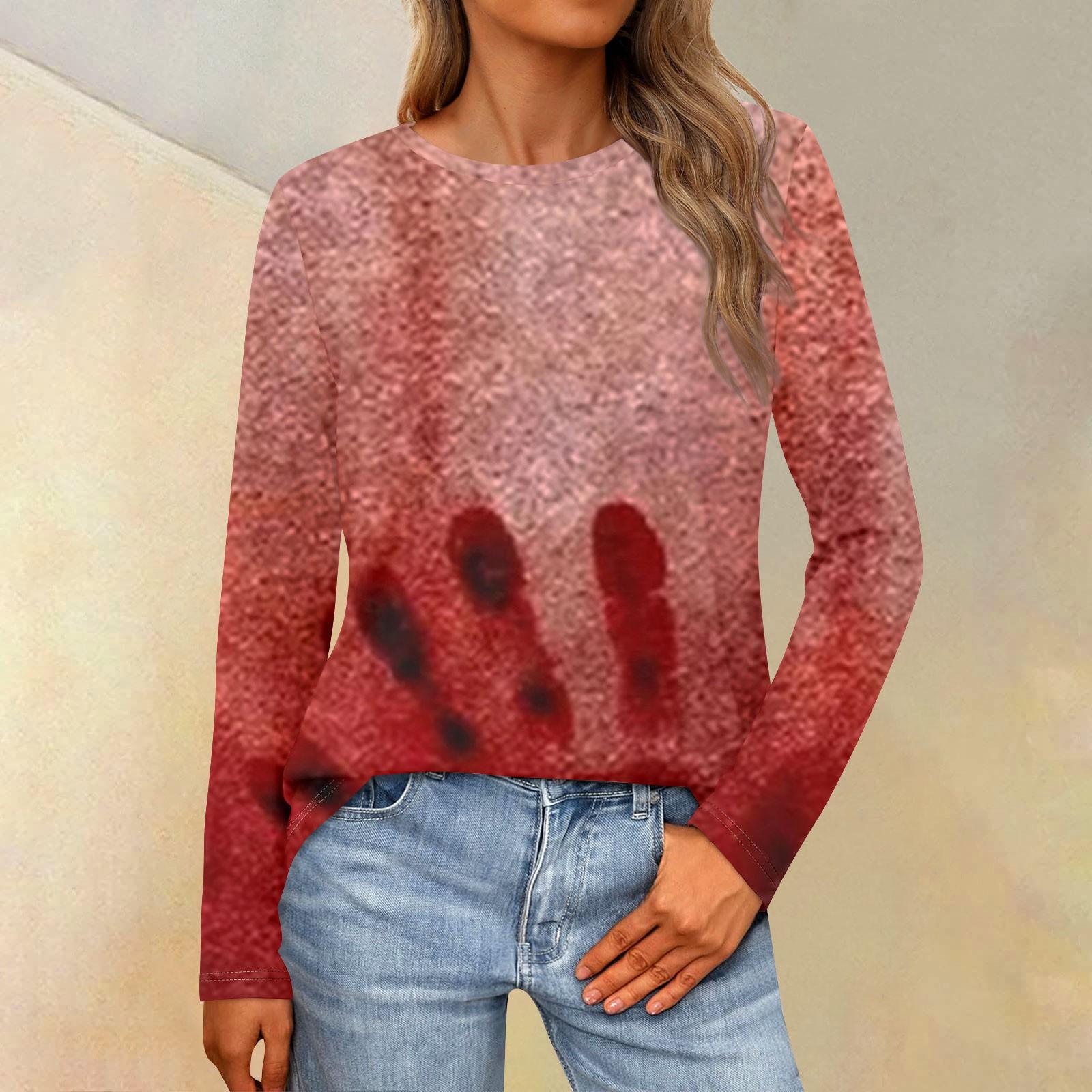 

Женская свободная повседневная повседневная футболка с длинным рукавом и круглым вырезом, сплошной цвет, топ XL