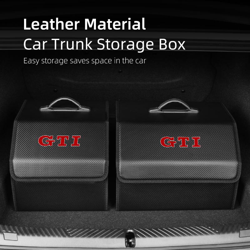 Car Trunk Storage Box GRHS5Y4 Carbon Tool Organiser Multi-Use Storage Bag For Volkswagen VW Jetta Golf Beetle CC EOS GTI MK2 MK4 MK5 MK6