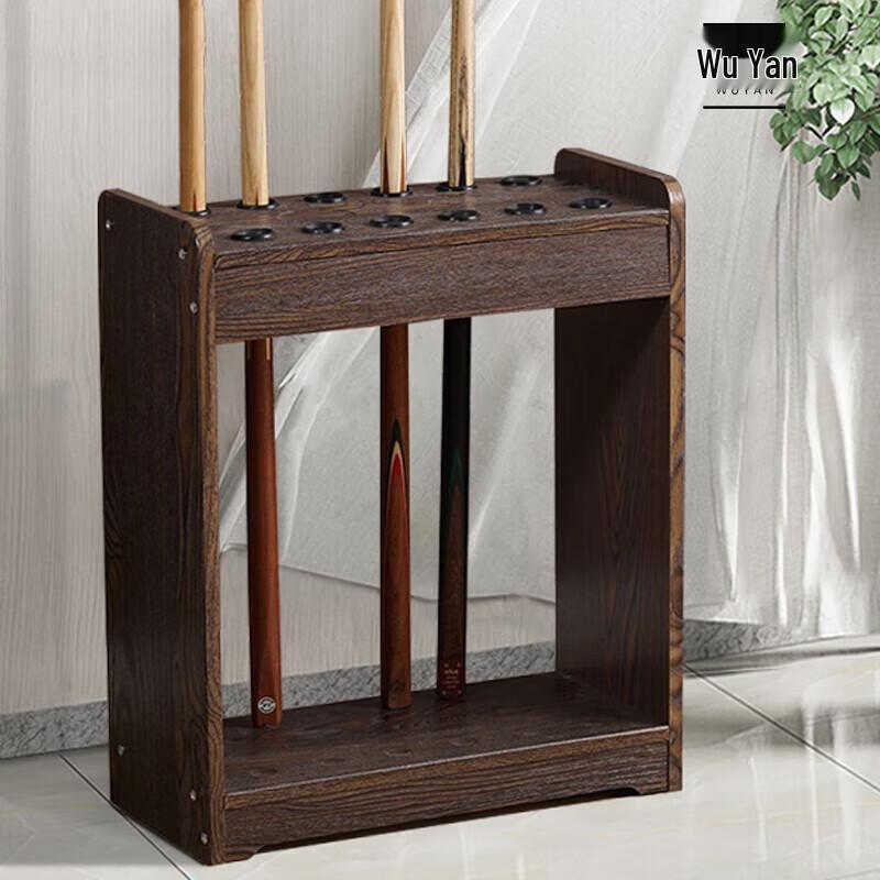 12-Hole Freestanding Billiard Cue Rack