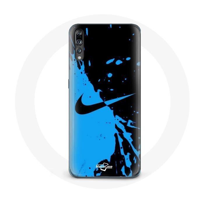 Coque - Nike - Huawei P20 - Souple - Bleu et Noir - Protection