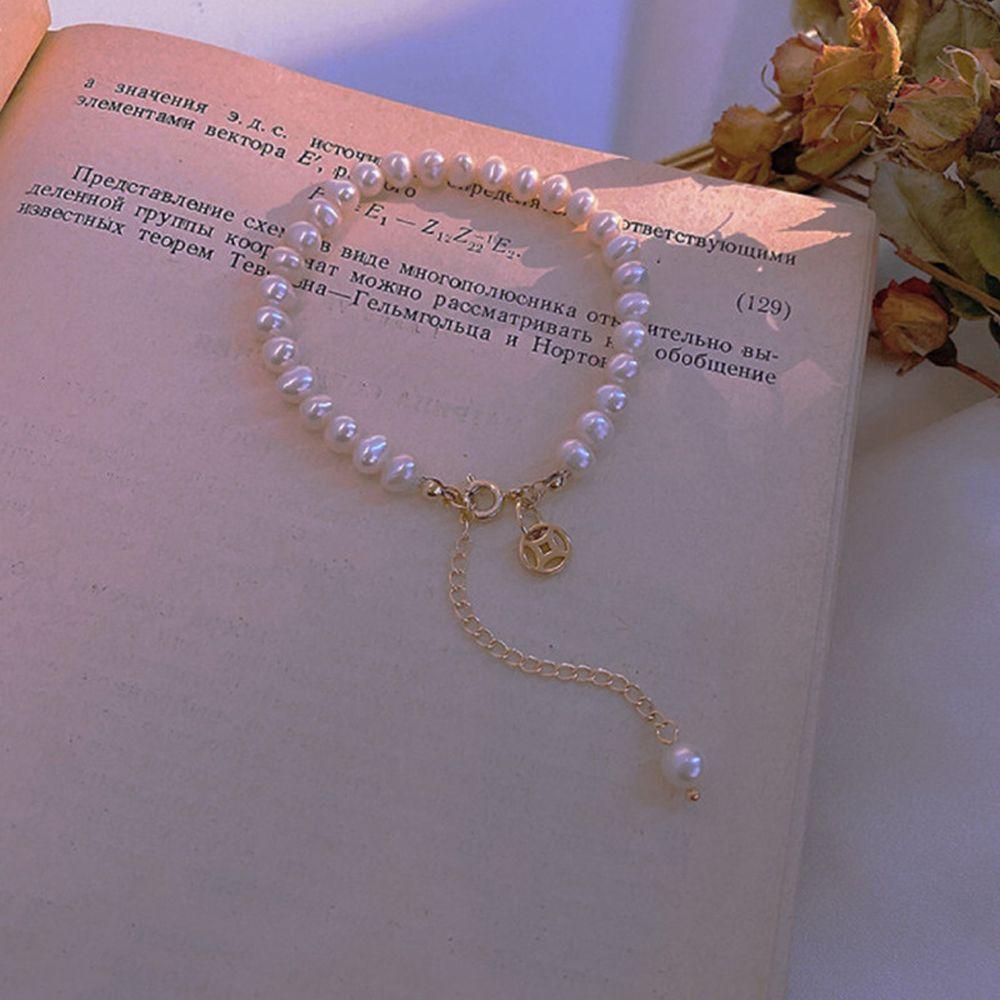 Temperament Fashion Chain Good Luck Hand Chain Pearl Pendant Korean Style Bracelet Women Bracelet