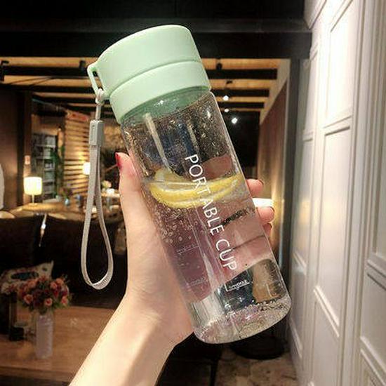 Large Capacity, Durable Sports Water Bottle for Students - Korean Style