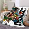 1pc One Piece Adventure Soft Throw Blanket Flannel All Season Light Weight Living Room/Bedroom Warm Blanket. M7270132