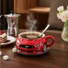 Handsome Sports Car Coffee Mug Mark Cup Resin Crafts Art Ornaments Stainless Steel Core Ornaments Coffee Cup Set Teacup Cup