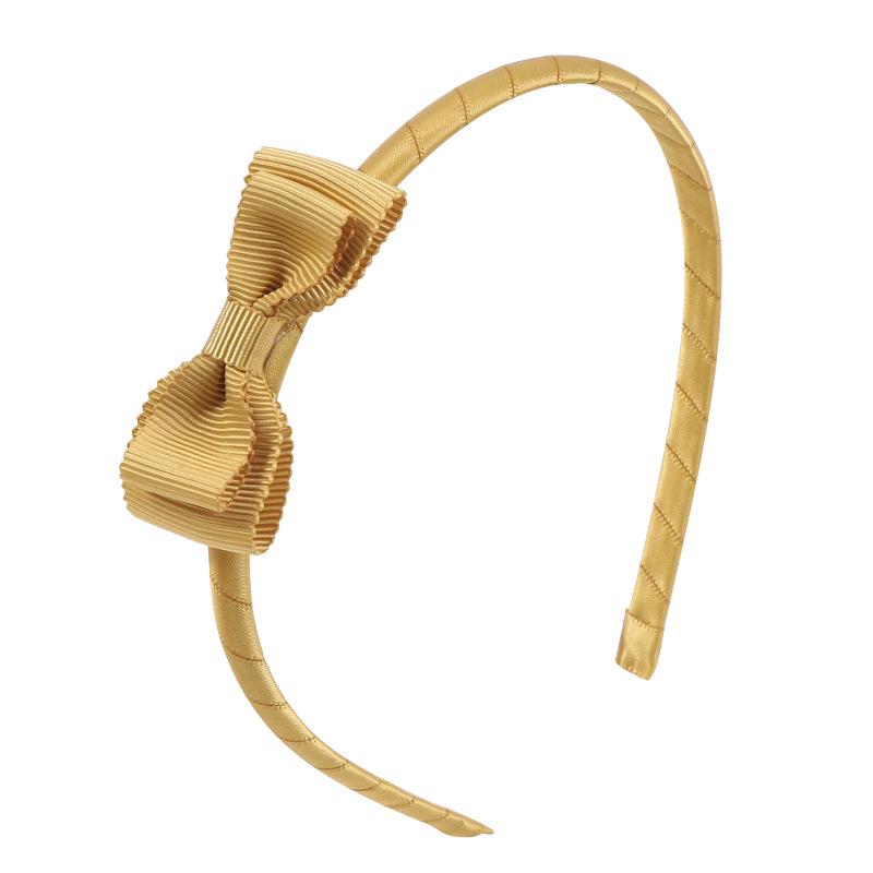Cute Bow Headband: Spring/Summer New Threaded Fabric for Children