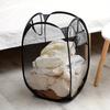 Foldable Laundry Basket Large Capacity Dirty Clothes Hamper Mesh Washing Bin Portable Clothes Storage Organizer Bedroom Bathroom