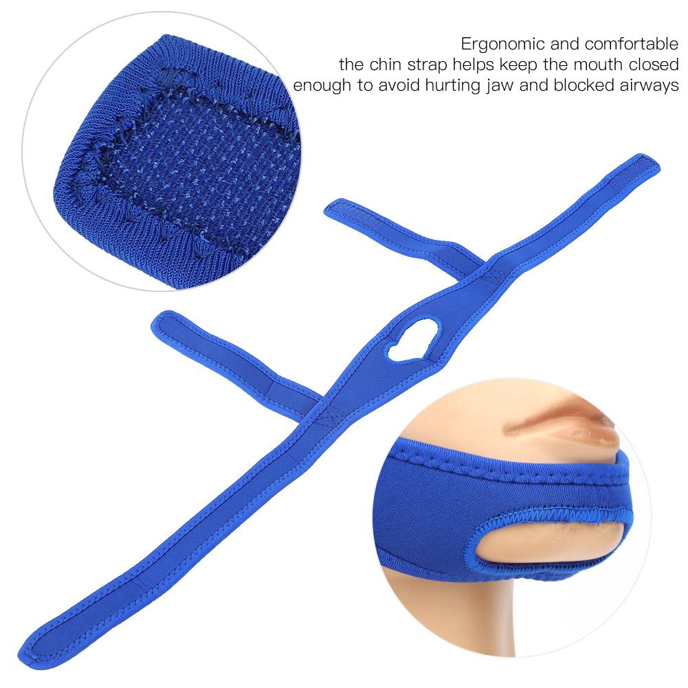 Adjustable Anti Snoring Chin Strap Snore Reduction Sleep Aids Devicesblue