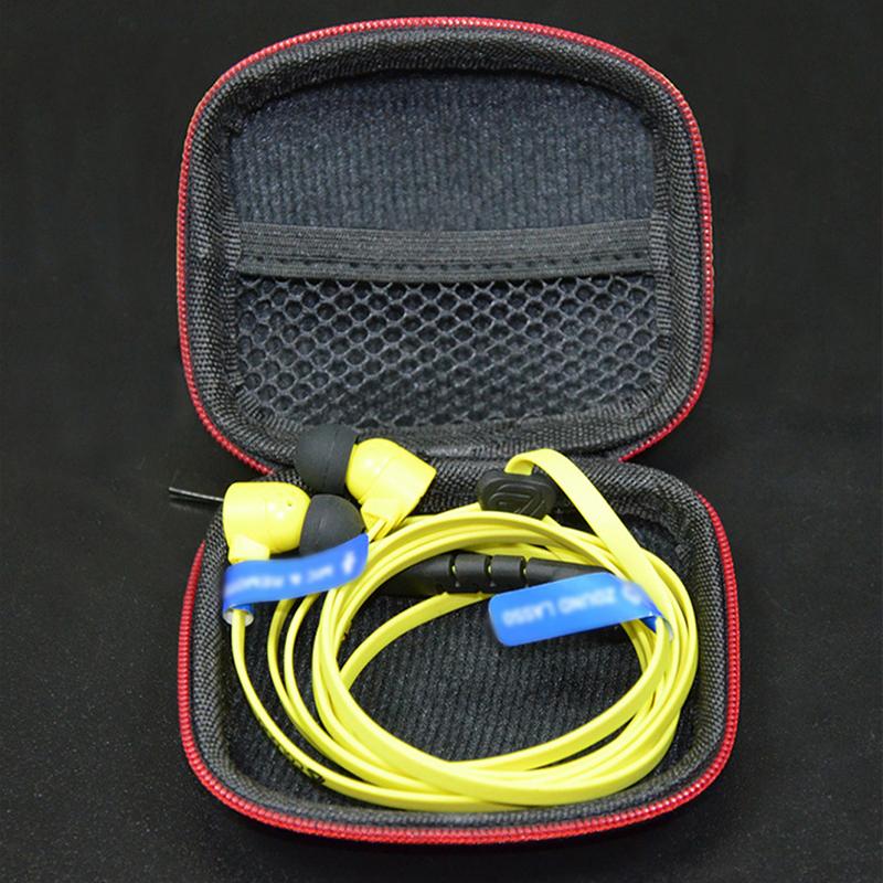 Borsa Porta Auricolari KZ Scatola Quadrata/Ovale per Cuffie Custodia per Auricolari da Viaggio Interno Esterno Accessori Con Cerniera