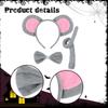 Cute Mouses Ears Headband Animal Dress for Halloween Festival