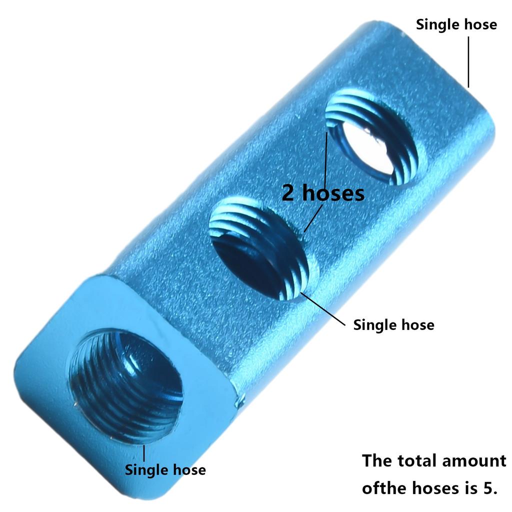 Manifold Block Splitter Air Manifold Aluminum Manifold Blue