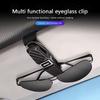 Car Glasses Case Auto Sun Visor Glasses Holder Clip For Jeep Renegade Compass Grand Cherokee Wrangler jk Gladiator Patriot AJP1