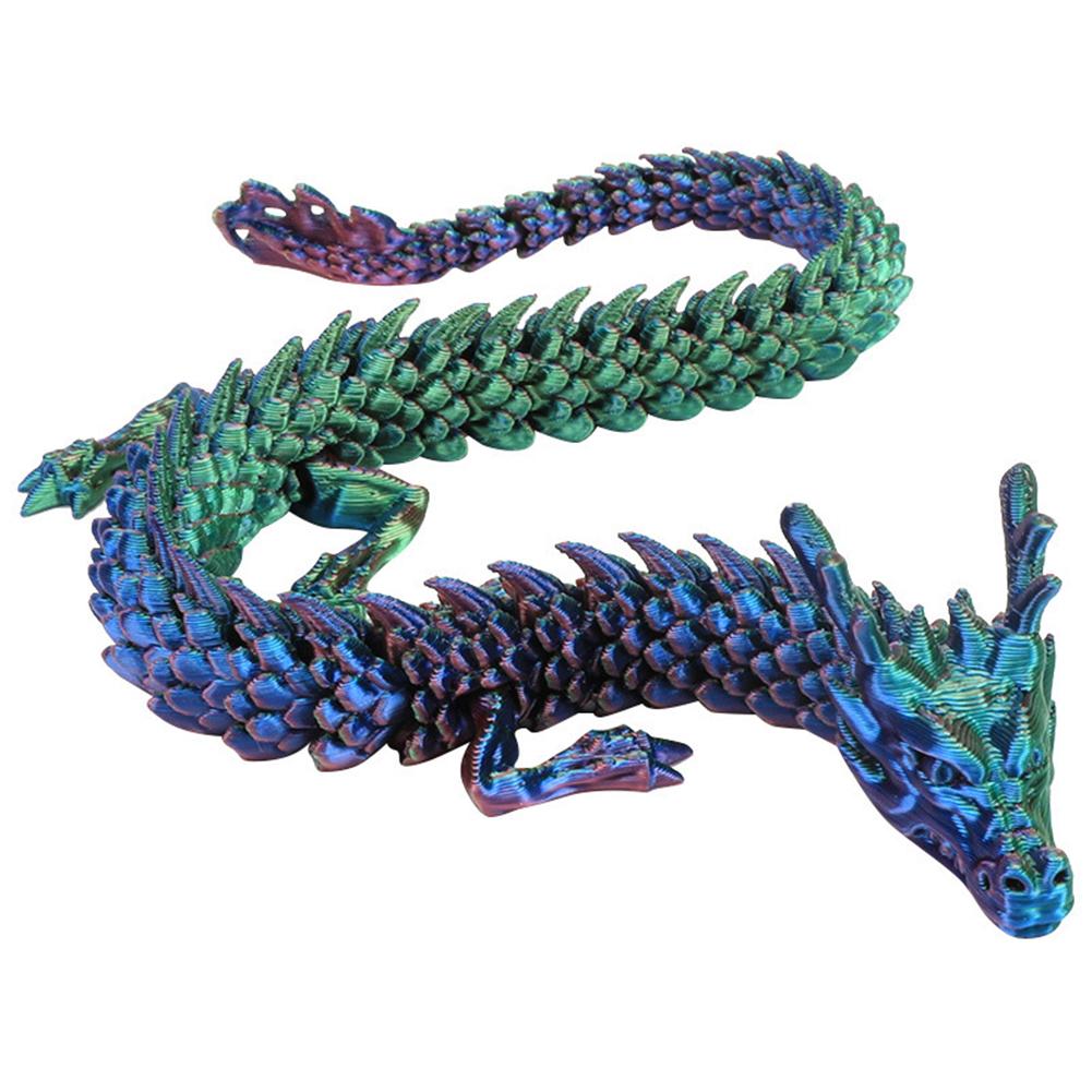 3d Printing Chinese Dragon Ornaments Non Fading Aquarium Fish Tank Decorations For Freshwater Saltwater