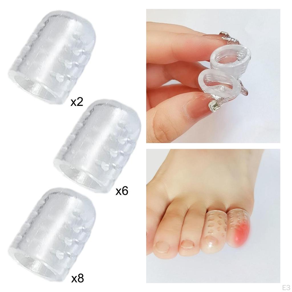 Little Toe Protector Cover Sleeves ,Silicone Durable ,Easy to Use ,Breathable, Premium Anti