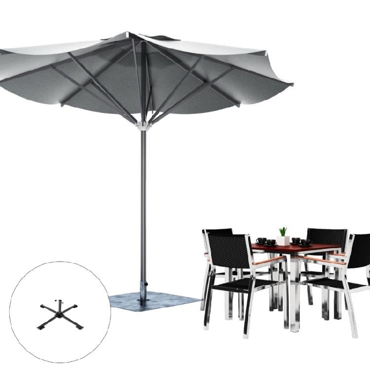 Oversized Beach Umbrellas With Weighted Folding Base Regulable Canopies for All Day Sun Protecting