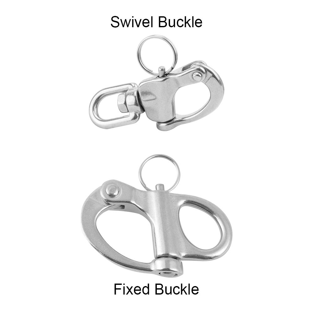 Stainless Steel EDC Carabiner Quick Release Clip Outdoor Keychain Portable Tool Belt Buckle Hanging Equipment