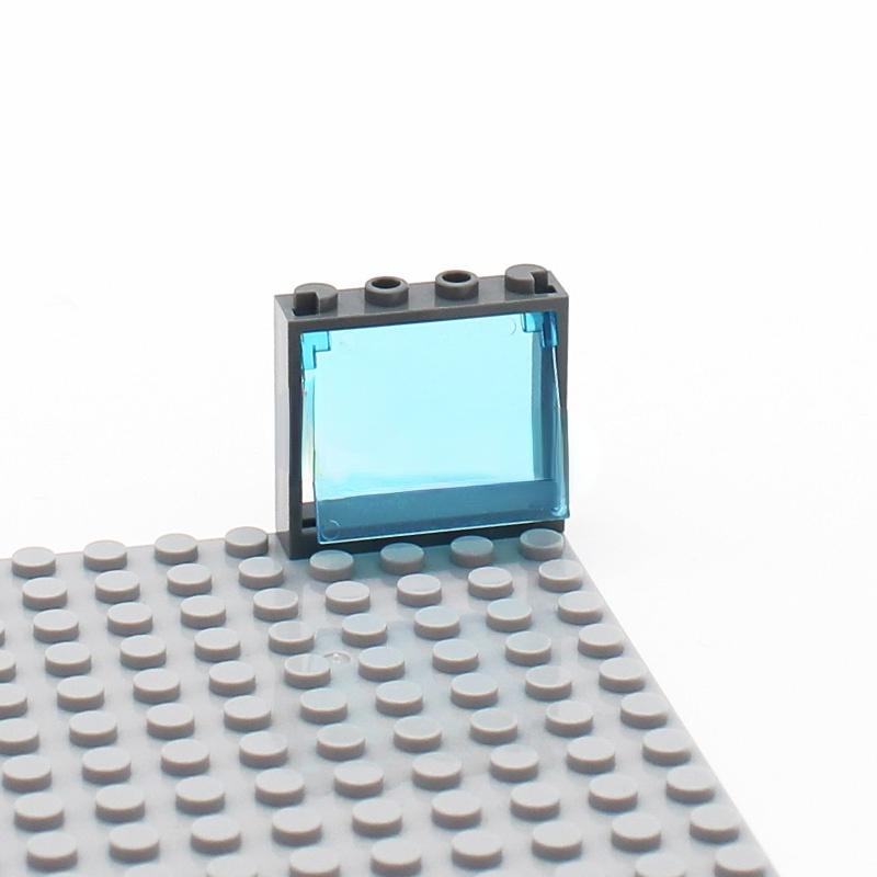 MOC Bricks 60594 60608 60608 Window1x4x3 with Glass Pane DIY Intelligence Building Block Compatible Assembles Particles My City