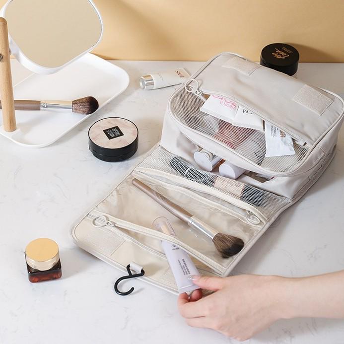 Large Capacity Travel Makeup Bag with Wet & Dry Separation