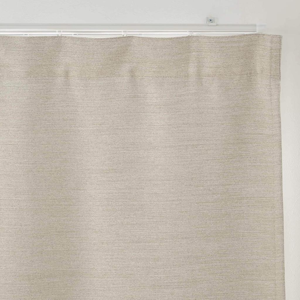 MUJI Flame RetardantLight Blocking Double Weave Non-pleated Curtain - Width 100 X Length 135 Cm - Ivory 84759086
