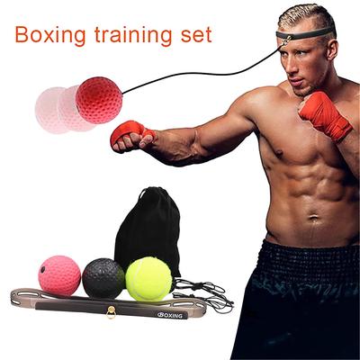Boxing Ball Reaction Reflex Head Band Punch Fight Muscle Exercise BS