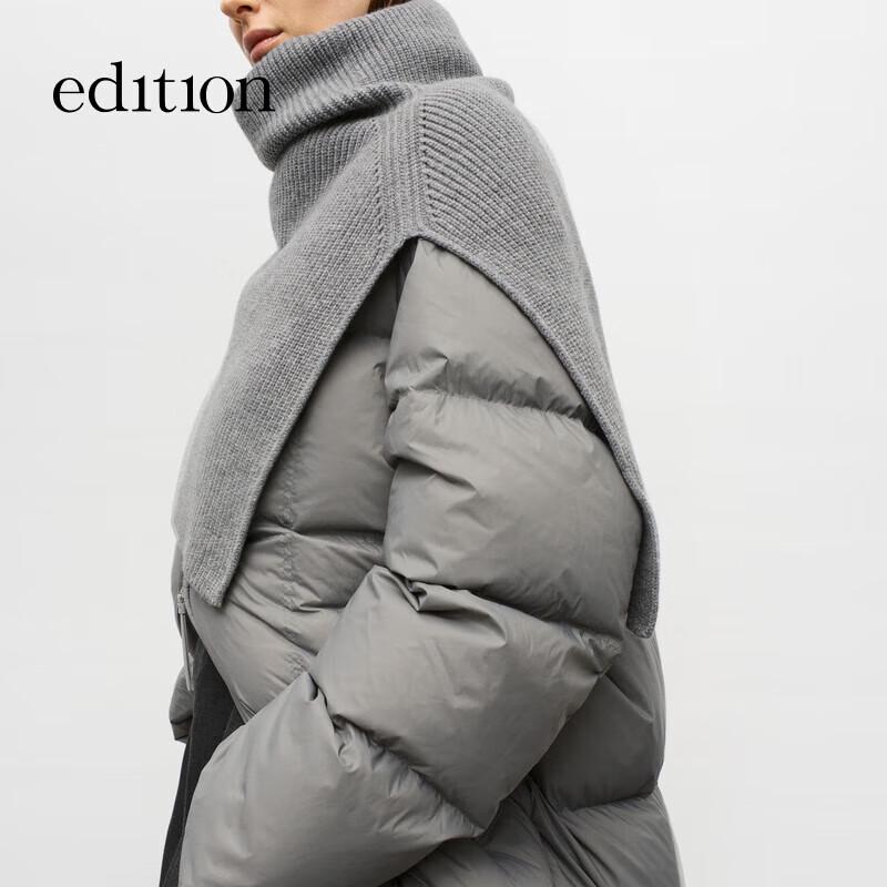 Edition Women's Shawl Collar White Goose Down Jacket EBD3EIN003