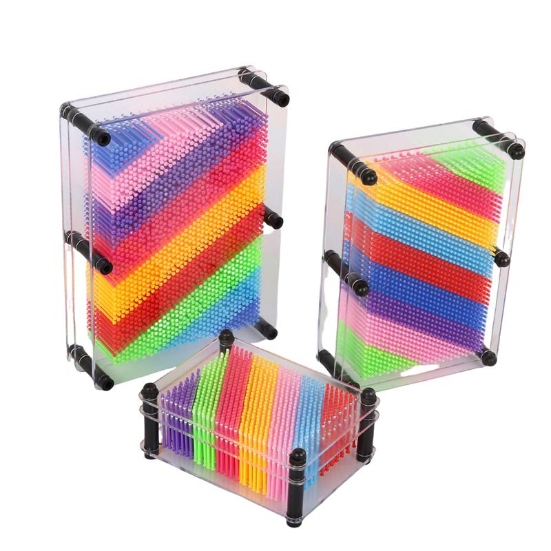 3D Clone Plastics Pin Antistress Art Clone Hand Shape Model Kid Toys Pinscreen Needle Board Sculptures Painting Carving Gift