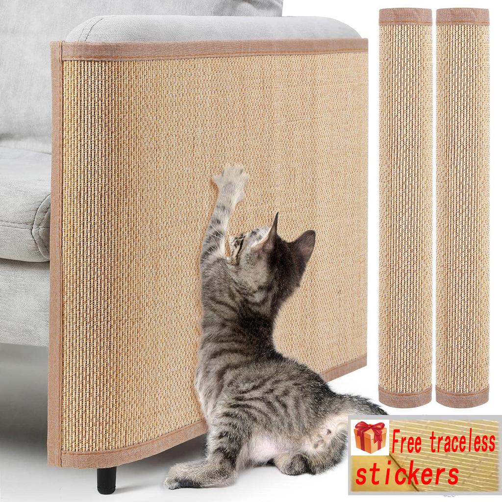 Kratzmatte für Katzen Wand Sofa Schutz Kratzbrett Pad Starker Bambus Katzenpfoten Massagespielzeug Stuhl Sofa Möbel Schutz