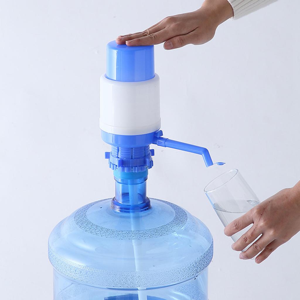 Manual Water Dispenser TPE PP Portable Hand Pressure Drinking Water Bottle Pump for Home Travel