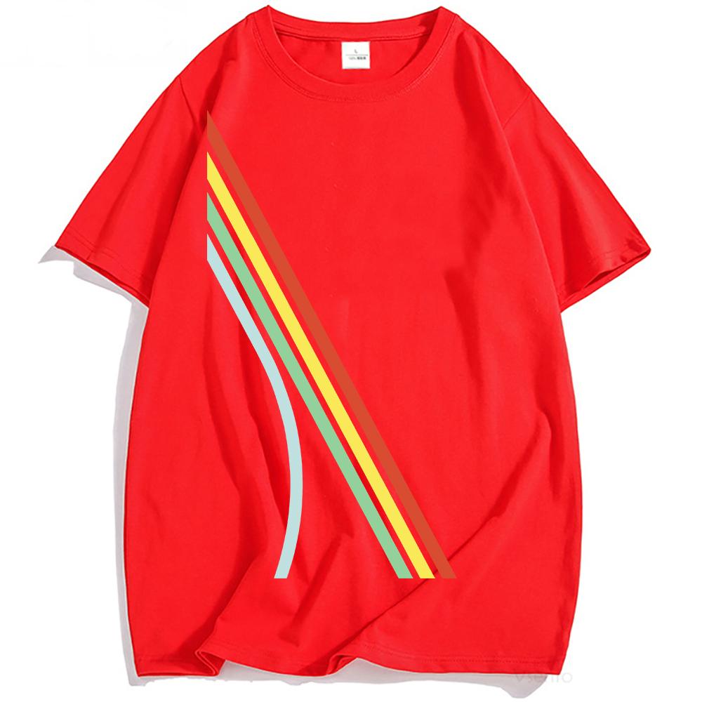 

Rainbow ARC Raiders Game Print T-shirt Short Sleeve Cotton Fashion Male Tshirts Loose Casual Men Women Unisex Streetwear Men Tee XS красный