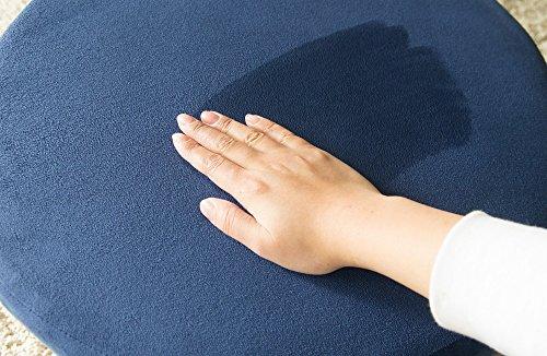 Miyatake Seisakusho CN-50RDBR Dark Brown Round Zabuton Cushion, 50cm Diameter x 50cm Depth x 15cm Height, for Living Room