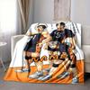 Custom 1pc Haikyuu!! Team Spirit Blanket, Soft And Comfortable Blanket, Casual Warm, Camping Travel Blanket, Birthday Gift Q91277