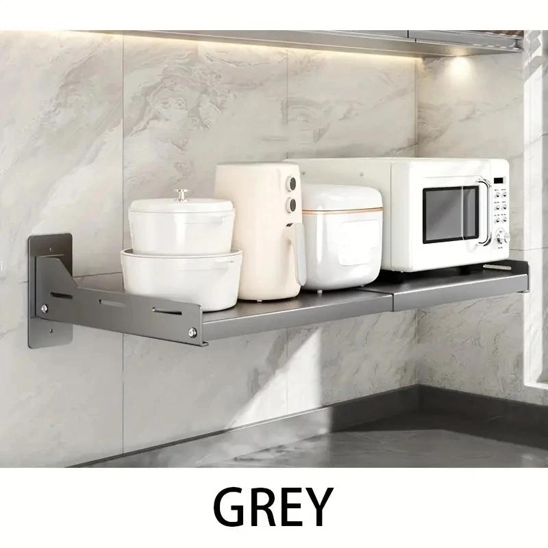 1 шт расширяемая кухонная приправа компактный органайзер для ванной комнаты без сверления для кухни и ванной комнаты товары для дома серый 3639₽