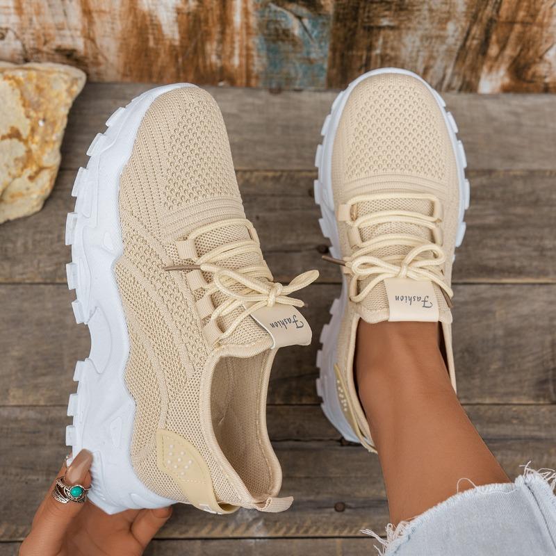 Women's casual shoes fly-woven women's shoes women's new four-season women's shoes versatile thin breathable
