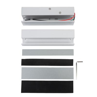 Glass Door Electric Lock Frameless Electronic Drop Bolt Latch DC 12V Left Open Aluminium Alloy