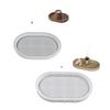 Multipurpose Large Oval Plate Shaped Silicone Tray Adds Warmth Portable for Home Gatherings And Coffee Shop Displays