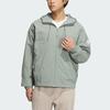 Adidas Sportswear Lounge Jacket With Solid Color Logo Men Outerwear Silver Grey Green IP4981