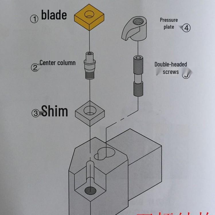 93° Outer Diameter MTJNR2020K16 Lathe Tool Holder for 1604 Triangular Inserts, Tool Handle & Pad Accessories