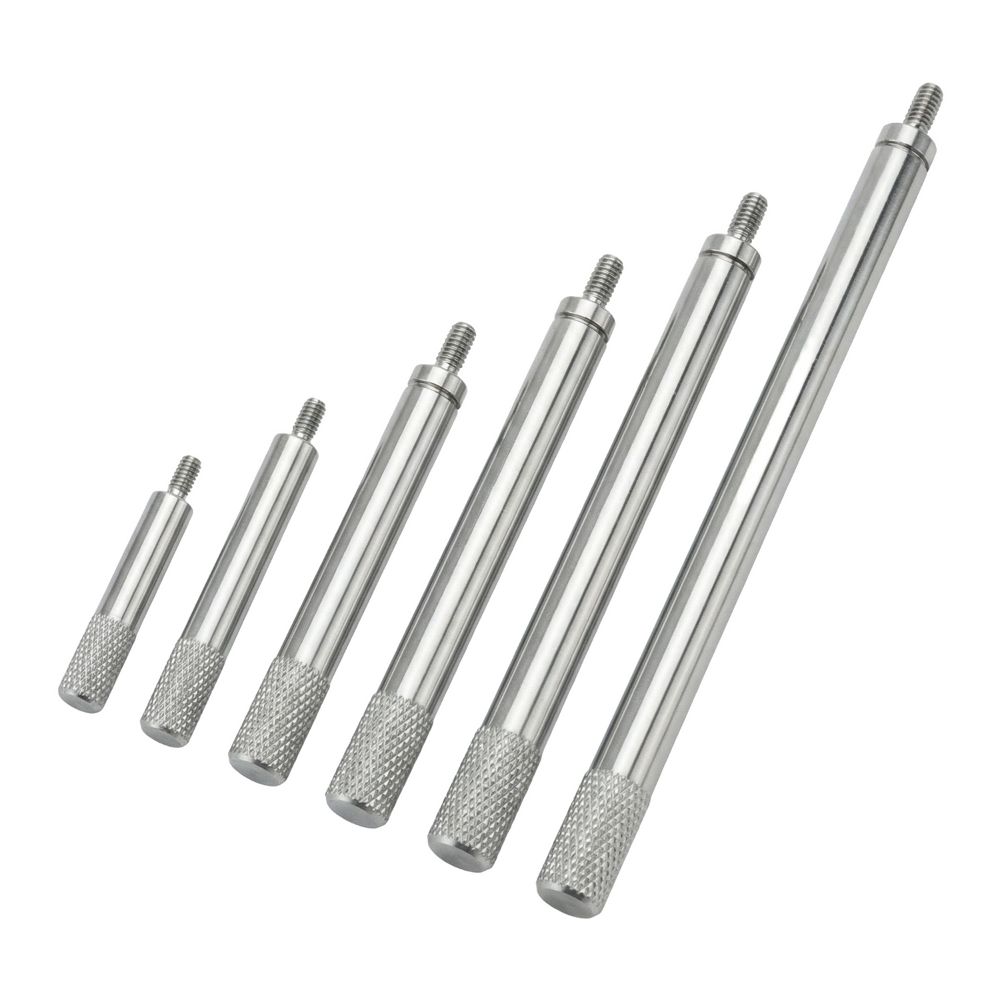 6PCS M2.5 Thread Dial Indicator Extension Rod 5mm Diameter Stainless Steel Digital Indicator Stem 30mm to 150mm