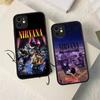 N-Nirvanaes Rock Band For IPhone 16 15 14 11 12 13 Pro Max Plus X XS MAX Matte Soft Back Phone Cover Case