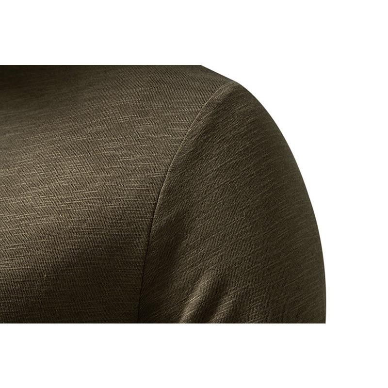 Men S Long Sleeve Stand Collar Polo Shirt Fashion Casual T Shirt