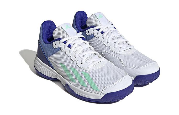 adidas Courtflash Junior Tennis Low Top Kids' Running Shoes Blue Gray Kids' HP9715