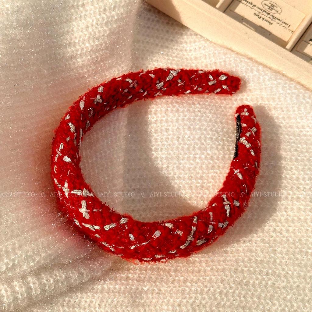 Festive Red Headband for Women - Chinese New Year & Christmas Hair Accessory