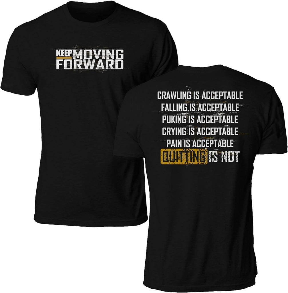 Keep Moving Forward Shirt T-shirt Pink Crawling Is Acceptable Dribby Design Military Veterans T