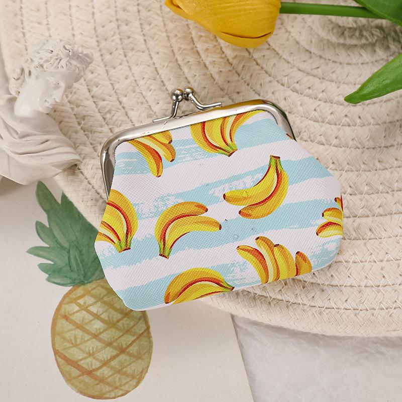 

Компактный мини-кошелек с фруктами Hasp Money Bag, модный держатель карт для путешествий