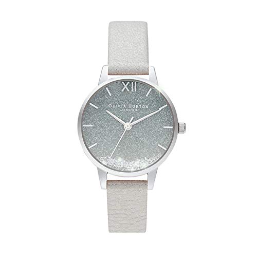 Authorized Dealer: Olivia Burton Women s Under the Sea Wishing Wave Ombre Glitter Dial White Shimmer & Silver Watch