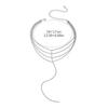 Premium Super Flash Full Diamond Multi-layer Necklace Neck Chain Women's Fashion Luxury Rhinestone Body Chain