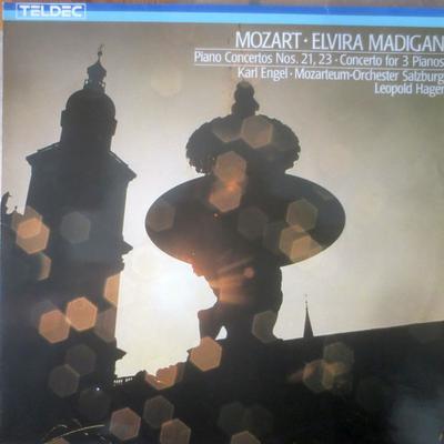 LP Record WOLFGANG AMADEUS MOZART, ELVIRA MAD - Piano Concertos Nos. 21, 23 - Conce 643047 TELDEC 1984 Germany Classical Used