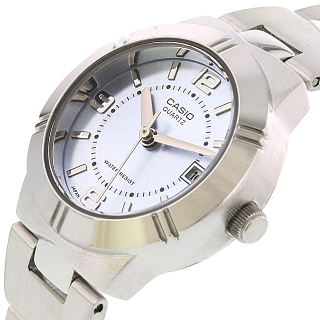 Casio Core Silver Quartz Dress Watch Women's LTP1241D-2A Stainless-Steel