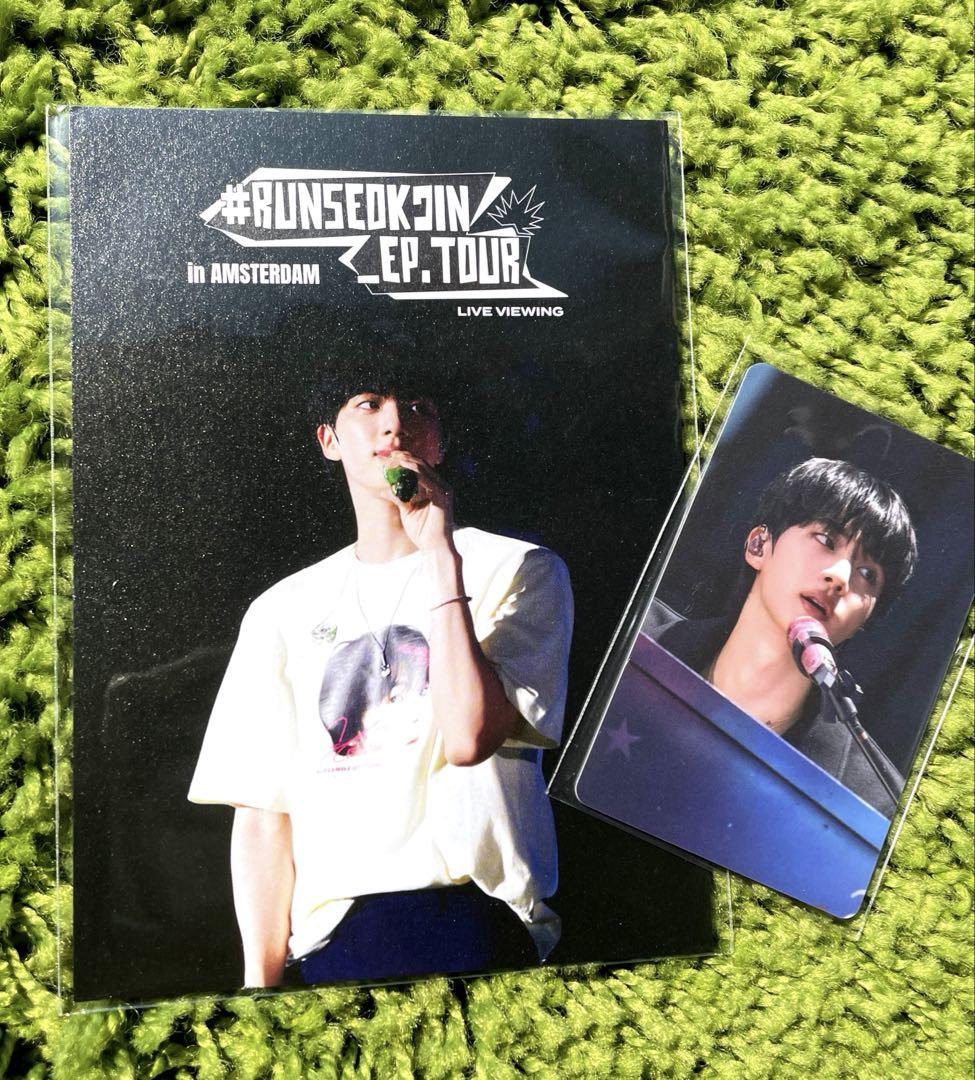 

[Б/В] BTS Джин Корейська Торгова Картка Бонус за Живий Перегляд Амстердам