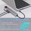 8 In 1 USB C Hub Type C To 4K HDTV Adapter with 100M RJ45 SD/TF Card Reader Fast Charger for MacBook Notebook Windows Laptop Computer